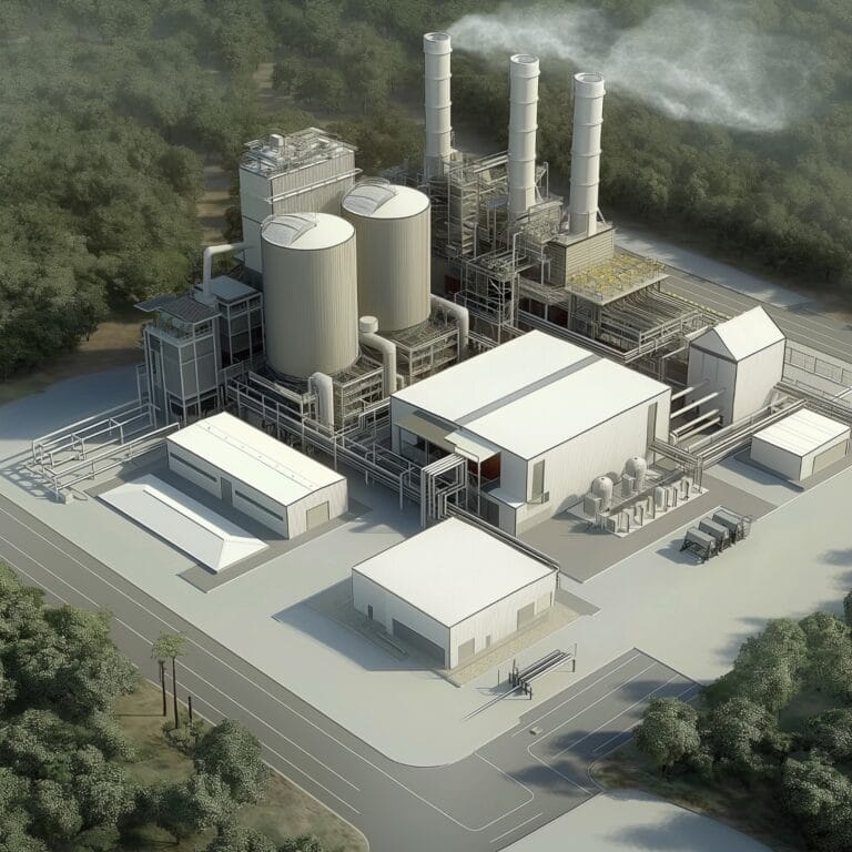 Isometric 3D Visualization of Industrial Plant